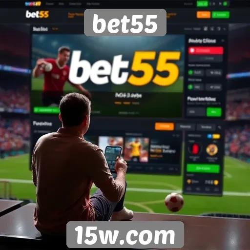 Experiência do usuário no site bet55